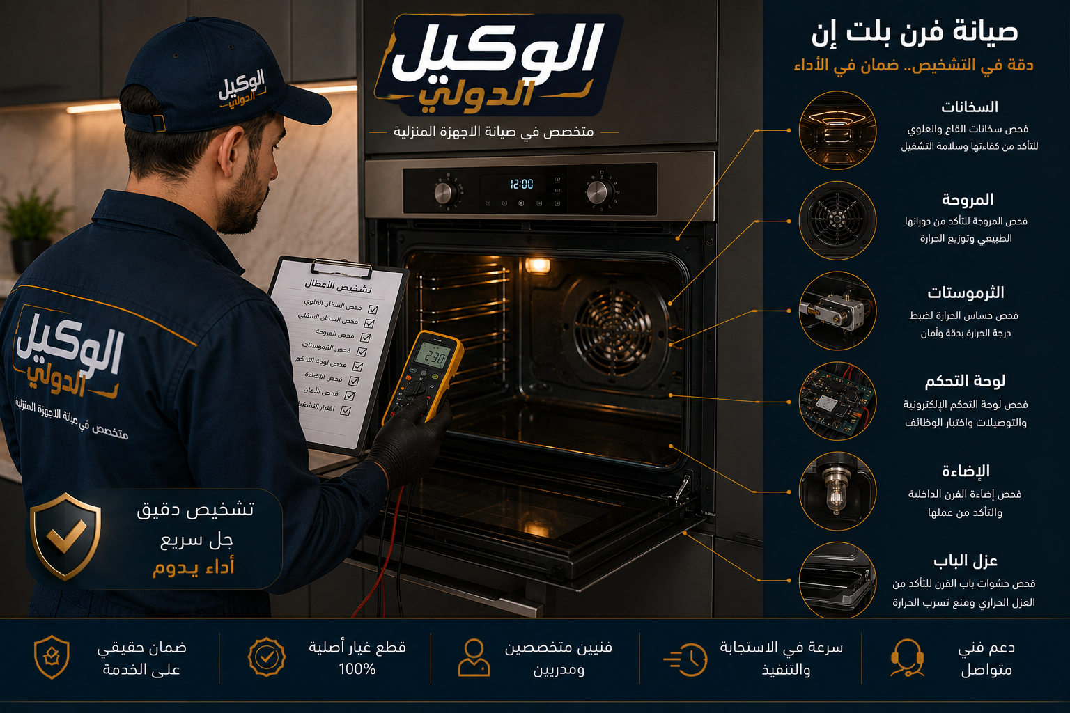 صيانة فرن بوتاجاز وفرن بلت ان